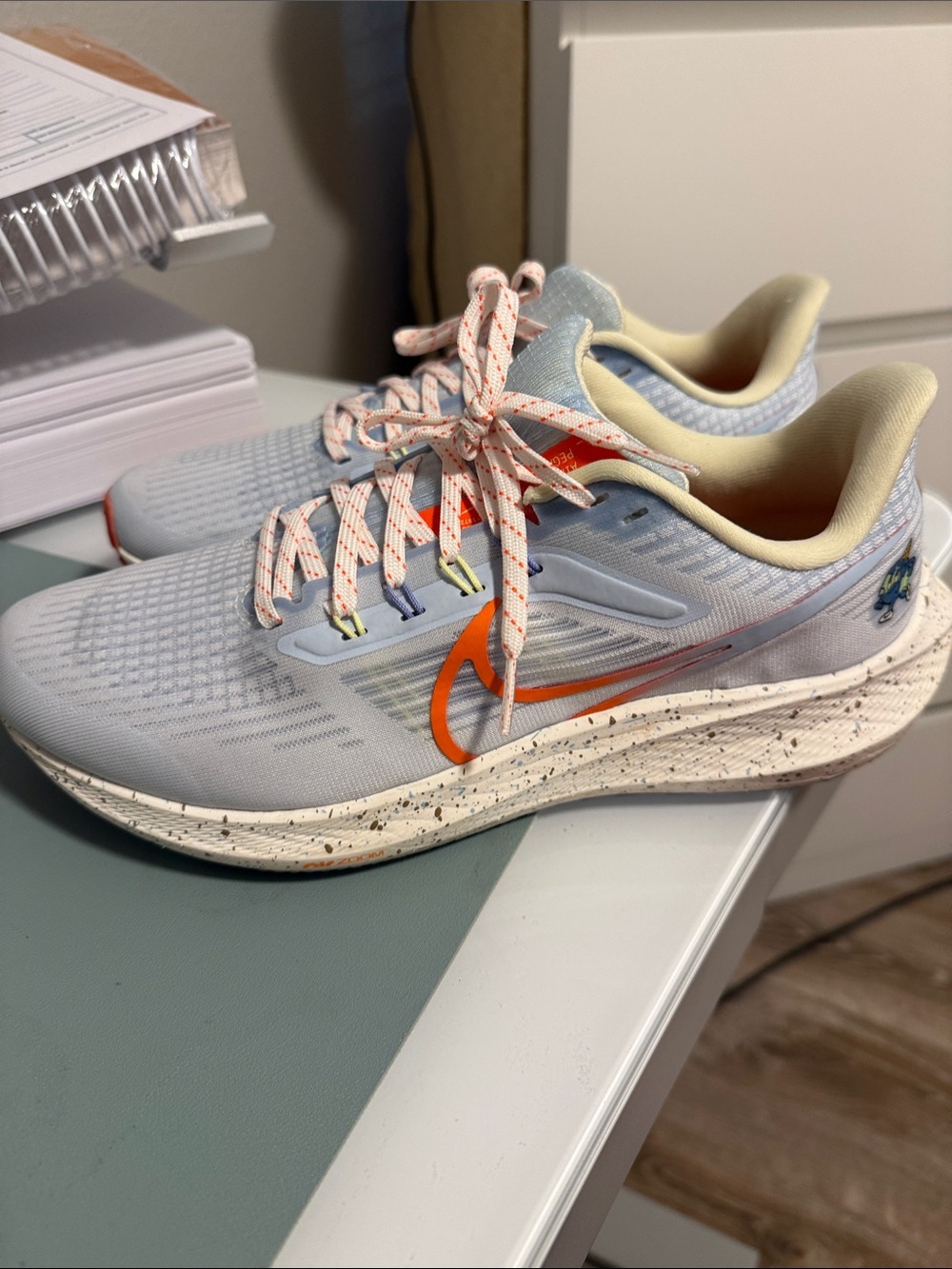 Nike Women’s  Light Blue & Orange Running Sneakers